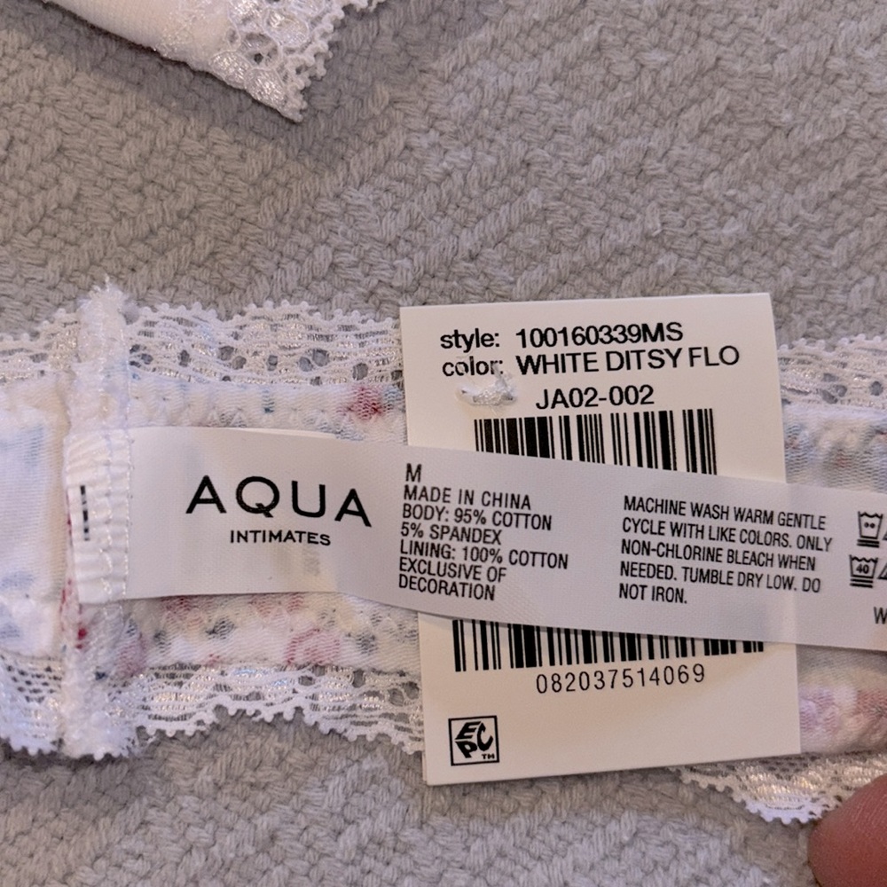 NWT Aqua Bundle of Medium Thong Panties - Picture 6 of 8